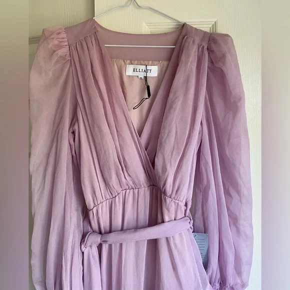 Elliatt Lavender High-Low Ruffle Dress - Picture 5 of 8